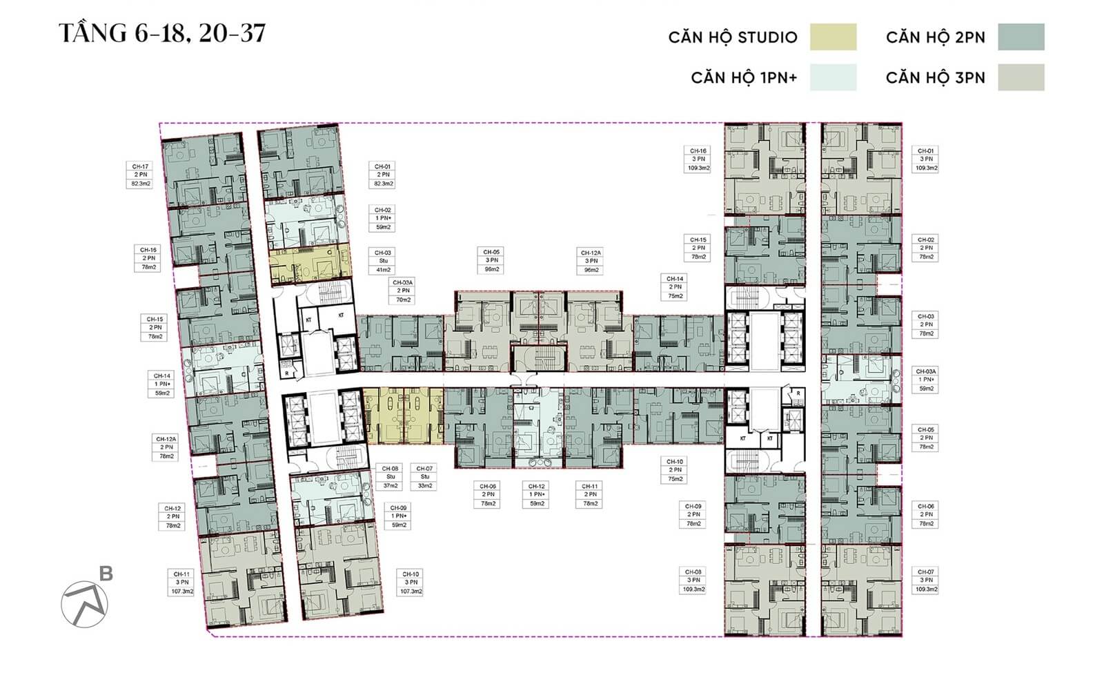 mặt bằng tòa legend 3 dự án sunshine legend city