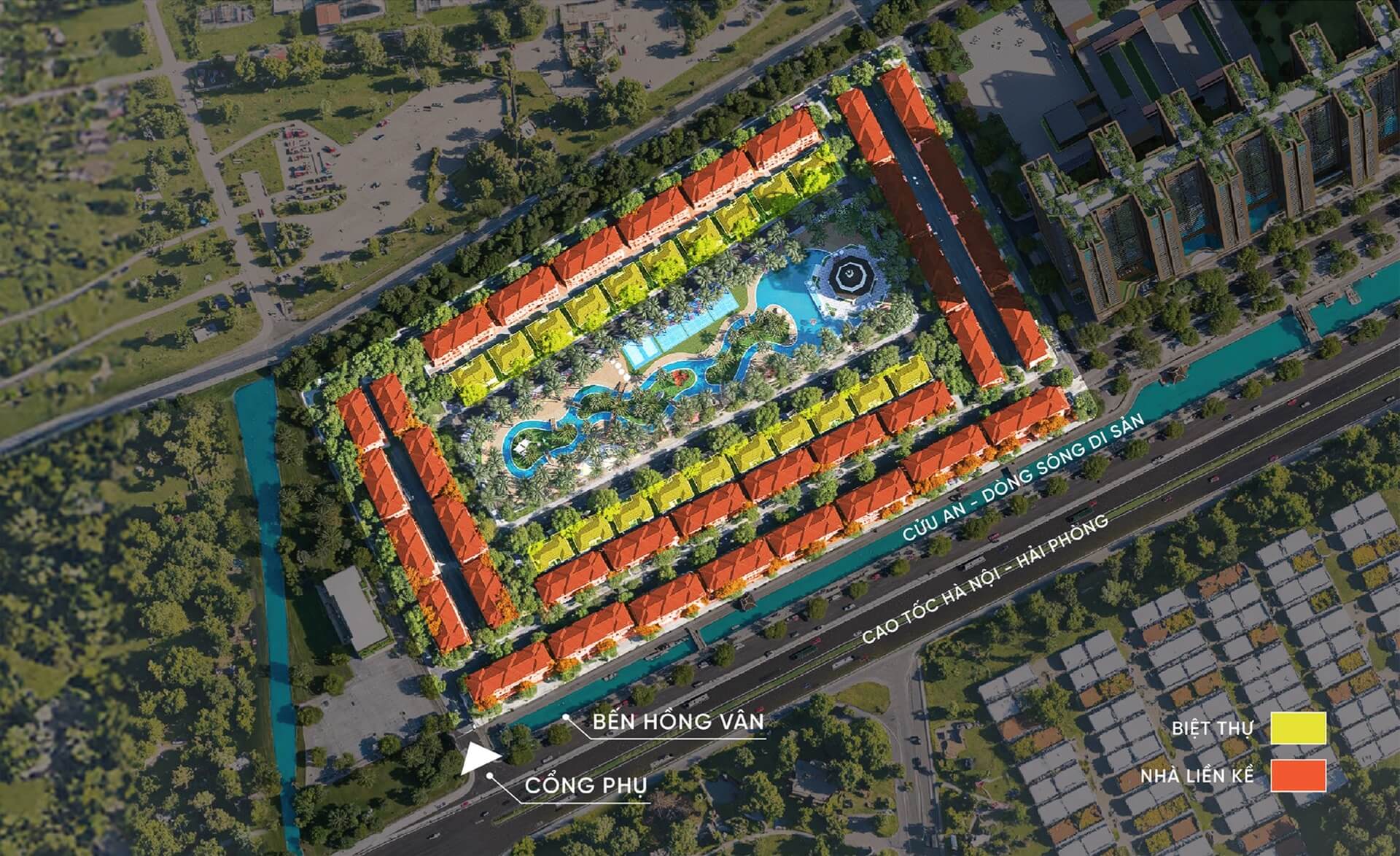 mặt bằng phân khu riviera dự án sunshine Innovia City Hà Nội