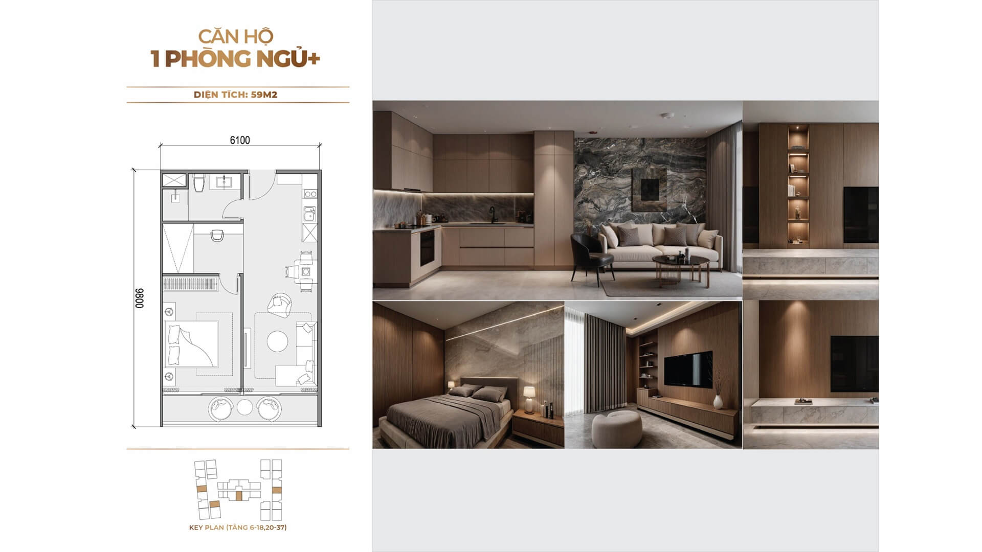 thiết kế căn hộ 1 phòng ngủ+ dự án sunshine Innovia City Hà Nội