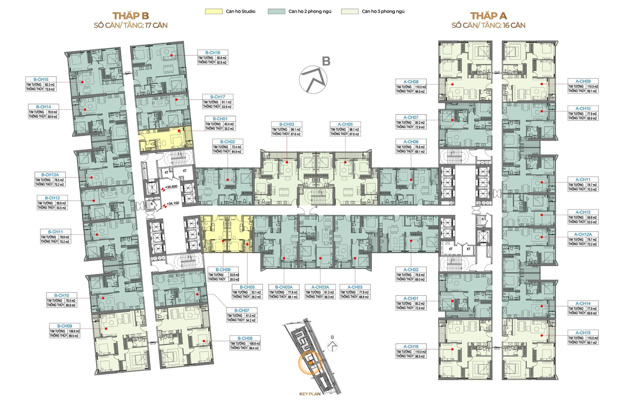 mặt bằng tòa legend 3 dự án sunshine Innovia City Hà Nội